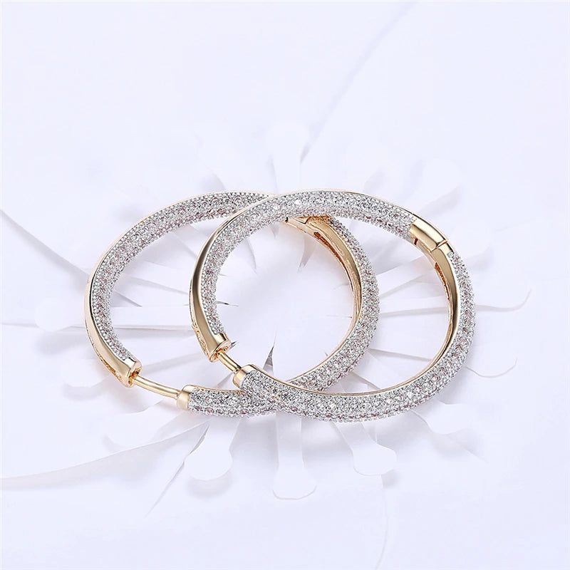 925 STERLING SILVER BIG CIRCLE HOOP