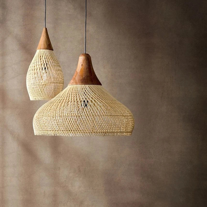 HANDMADE RATTAN LAMPS