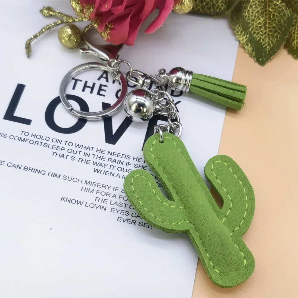 CACTUS CRYSTAL KEYRINGS