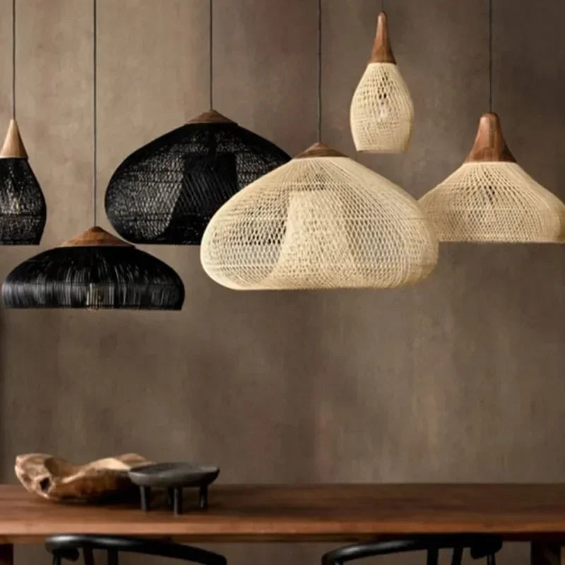 HANDMADE RATTAN LAMPS