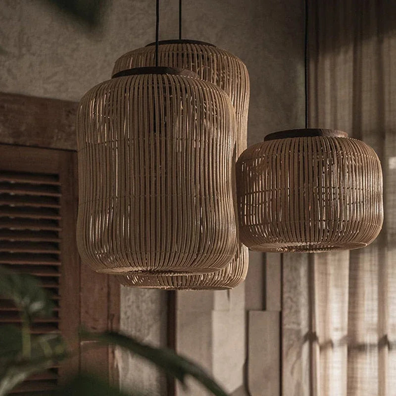 LED RATTAN PENDANT