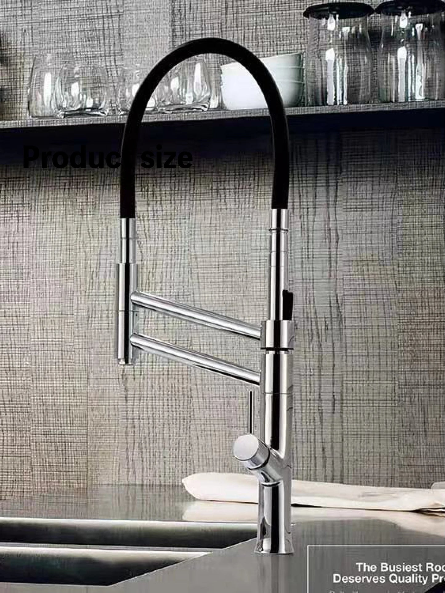 LUXURY CHROME BRASS KITCHEN FAUCET MIXER