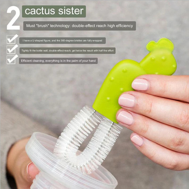 CACTUS 4 PIECE KITCHEN BRUSH SET