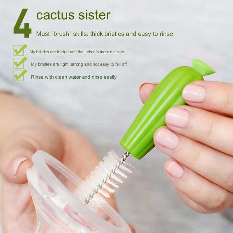 CACTUS 4 PIECE KITCHEN BRUSH SET