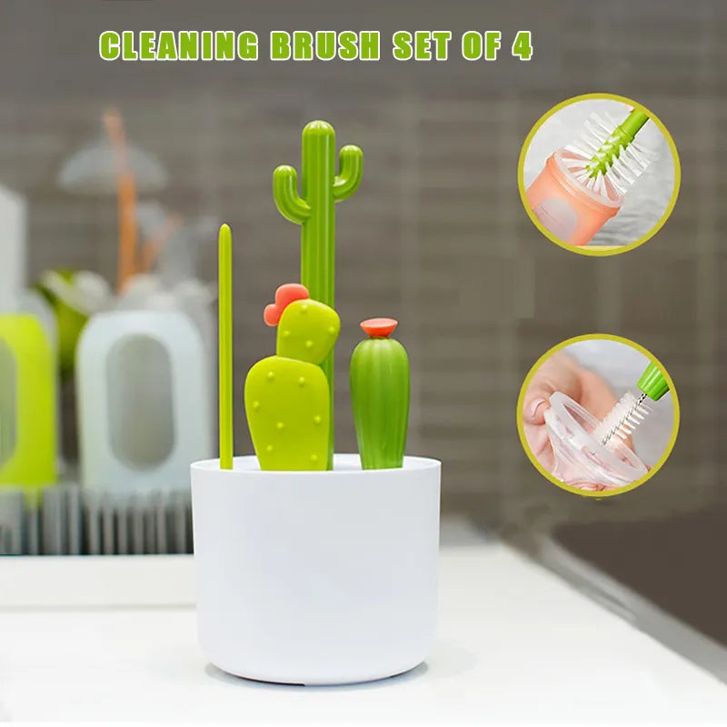 CACTUS 4 PIECE KITCHEN BRUSH SET