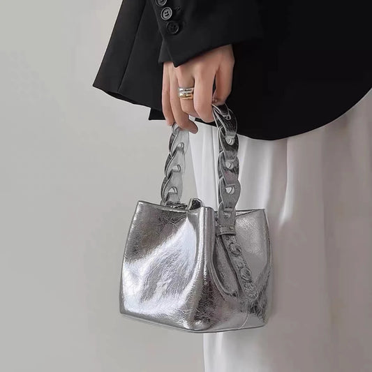 Leather Shiny Surface Cross Bag