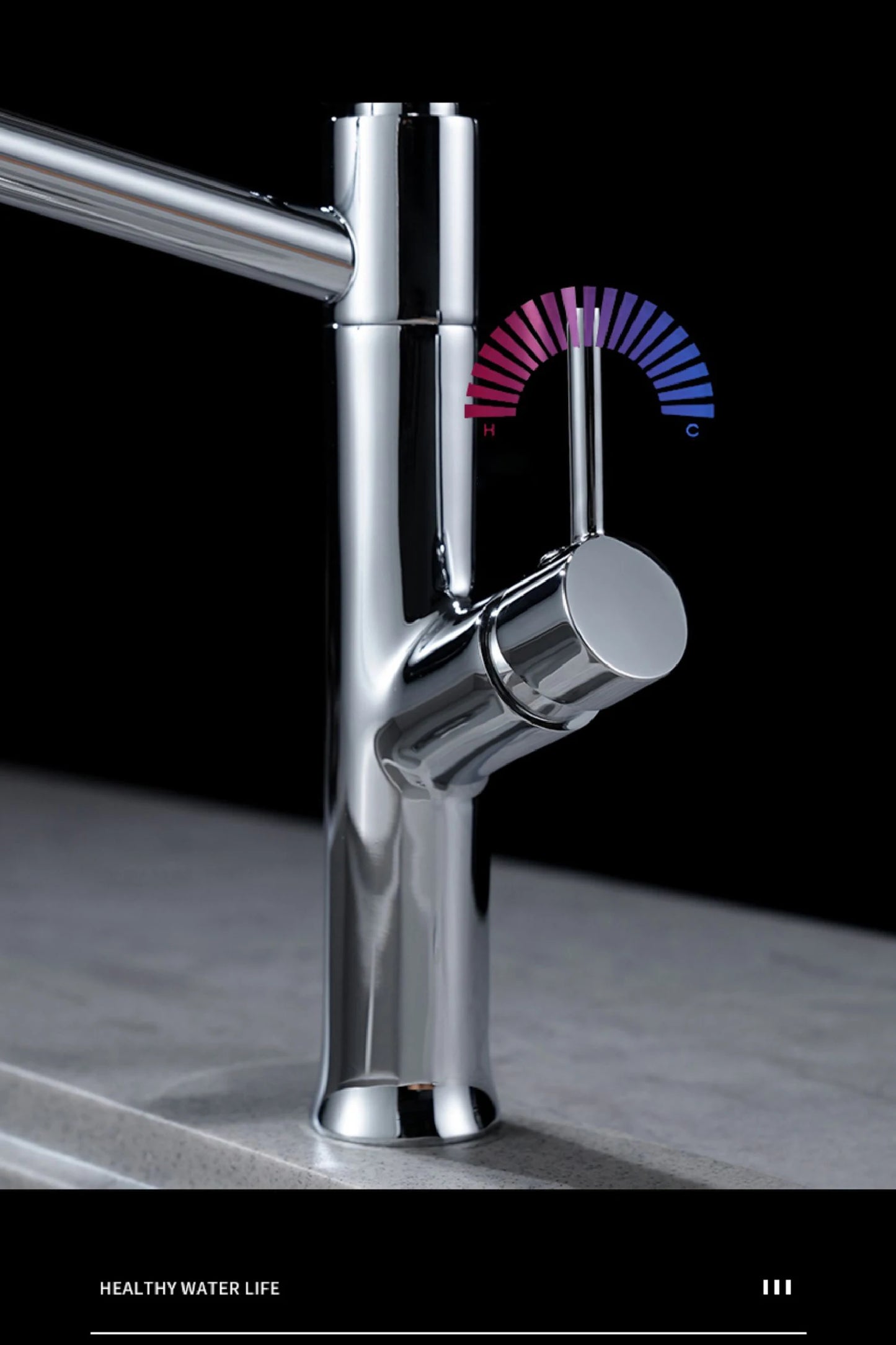 LUXURY CHROME BRASS KITCHEN FAUCET MIXER